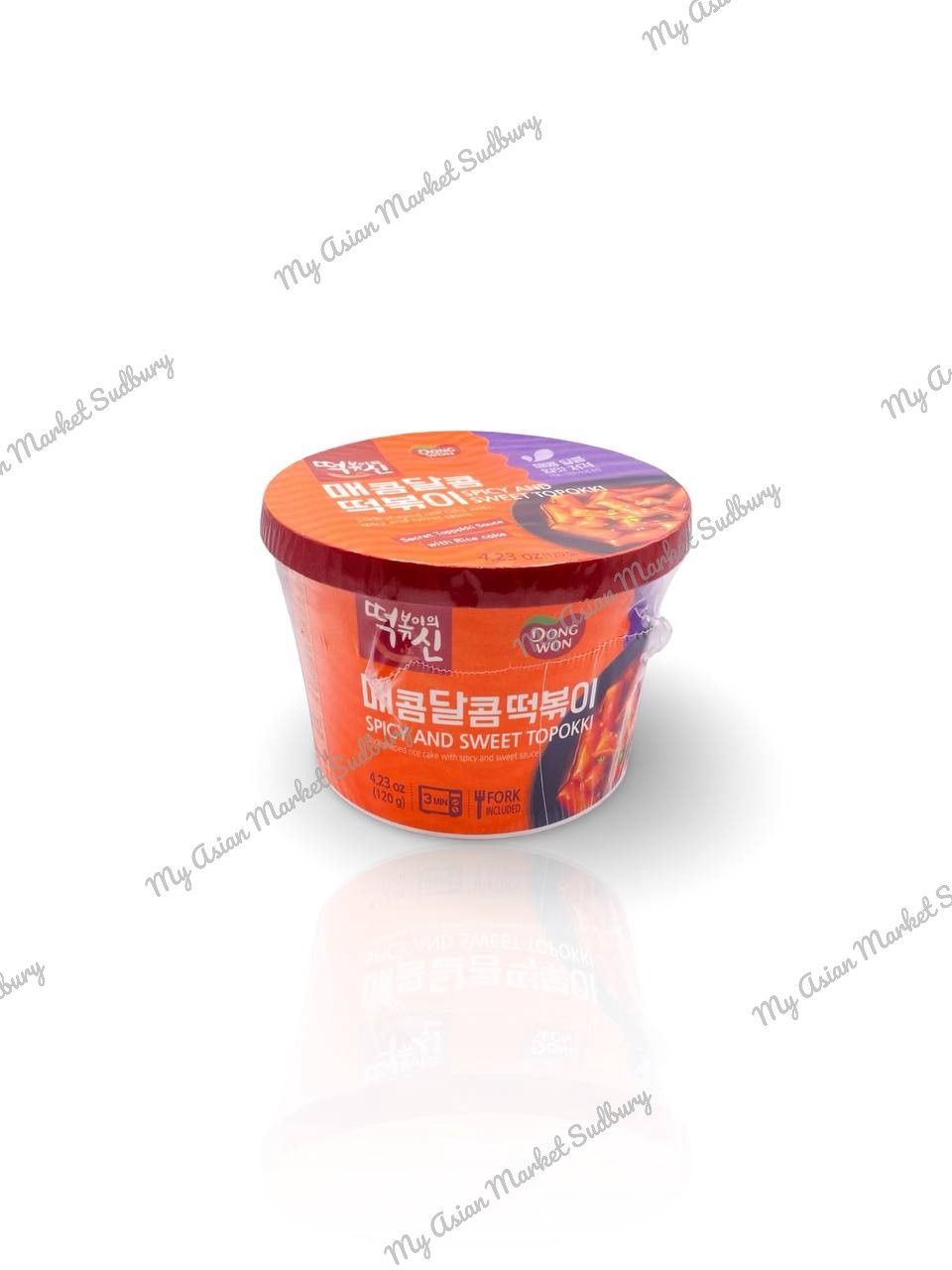 Don. Sweet &amp;Spicy Rice Cake Cup 120g