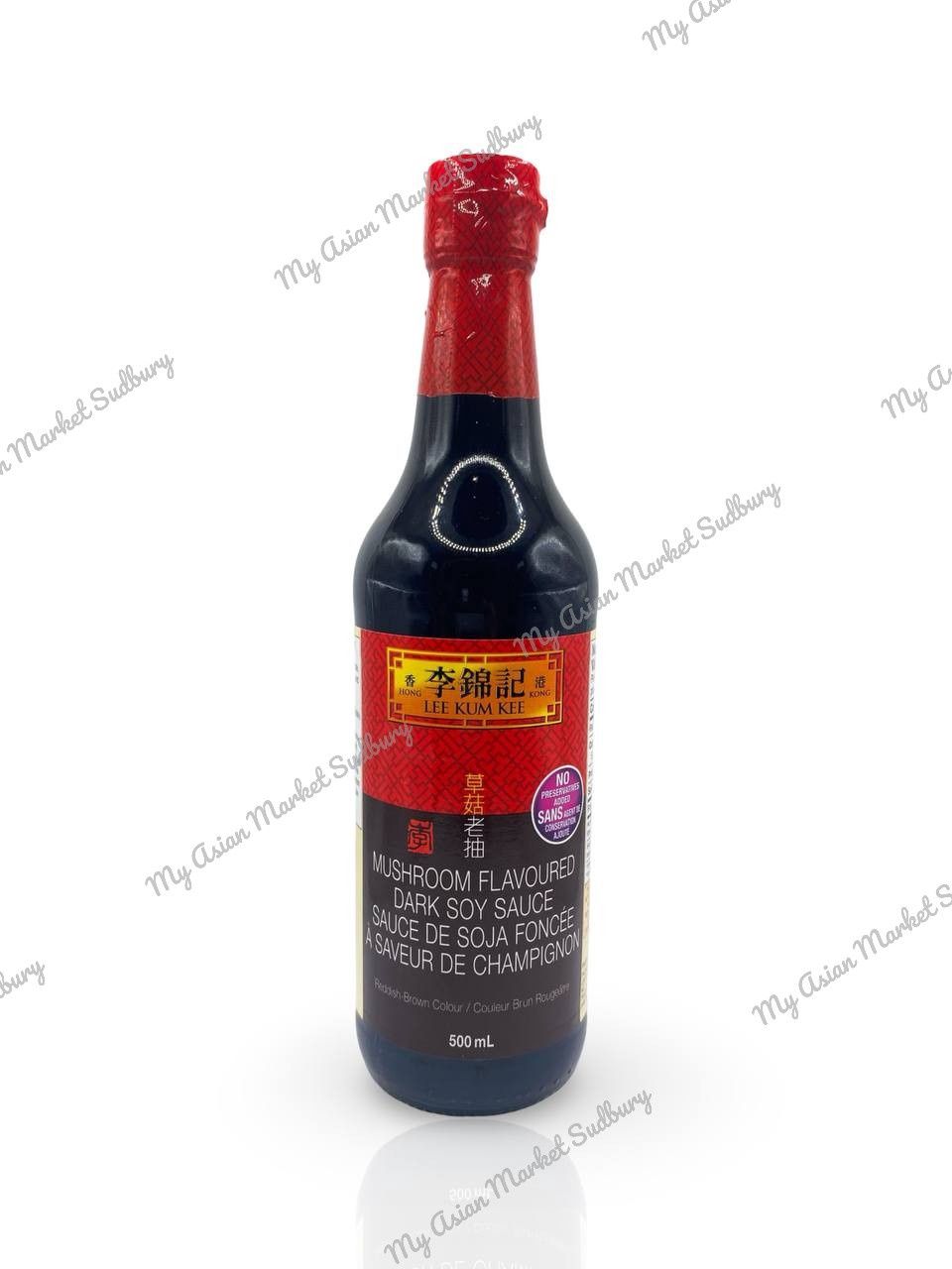 LKK Mushroom Flavored Dark Soy Sauce 500mL LKK Mushroom Flavored Dark Soy Sauce 500mL