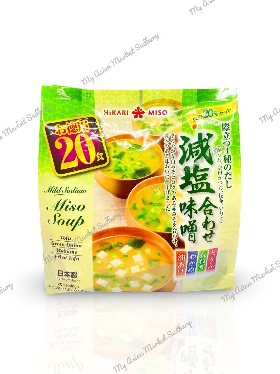 Hik. Instant Miso Soup Mild 20pc 330g