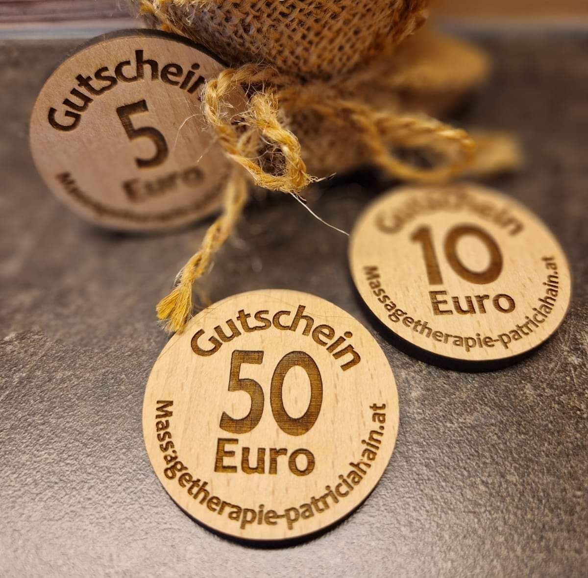 Holzgutscheine 5 Euro