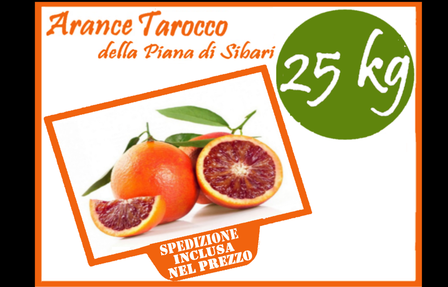 Arance TAROCCO 25kg - della Piana di Sibari - Calabria