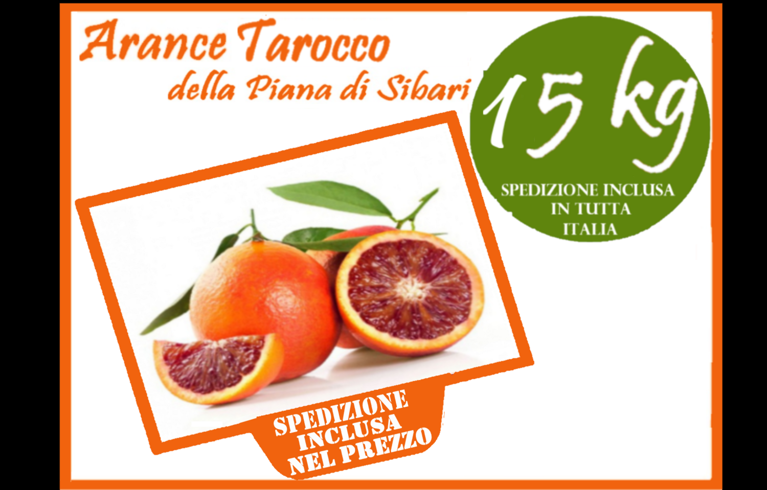 Arance TAROCCO 15kg - della Piana di Sibari - Calabria