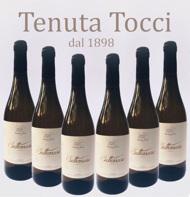 Settemuse  Bianco 100% Pecorello IGP Calabria- Confezione da 6 Bottiglie 0,75L -
