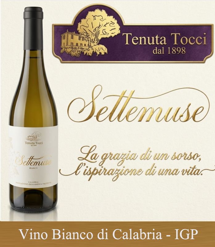 Settemuse Bianco 100% Pecorello IGP Calabria- Confezione da 6 Bottiglie 0,75L - Settemuse Bianco 100% Pecorello IGP Calabria- Confezione da 6 Bottiglie 0,75L -
