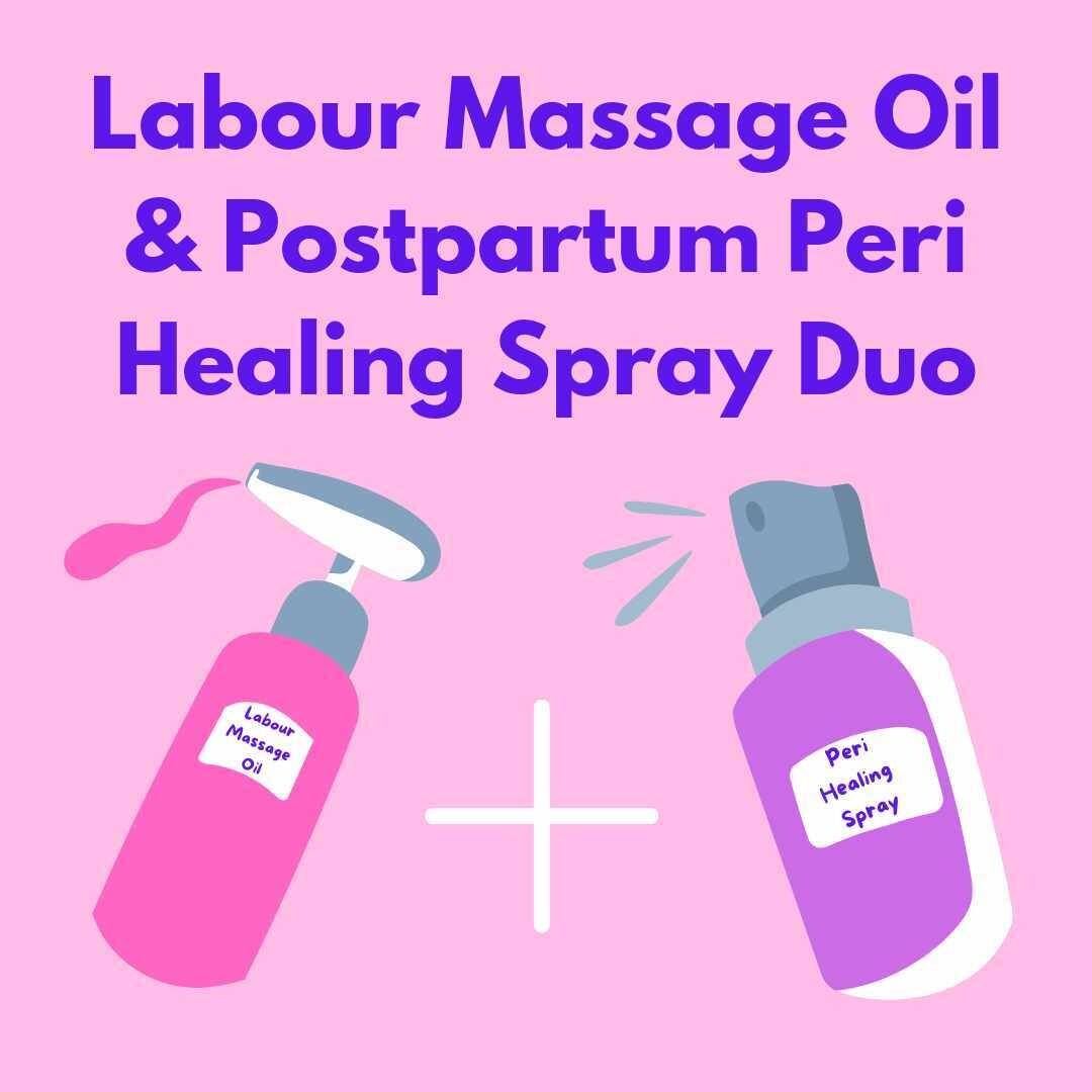 Labour Massage Oil &amp; Postpartum Peri Healing Spray