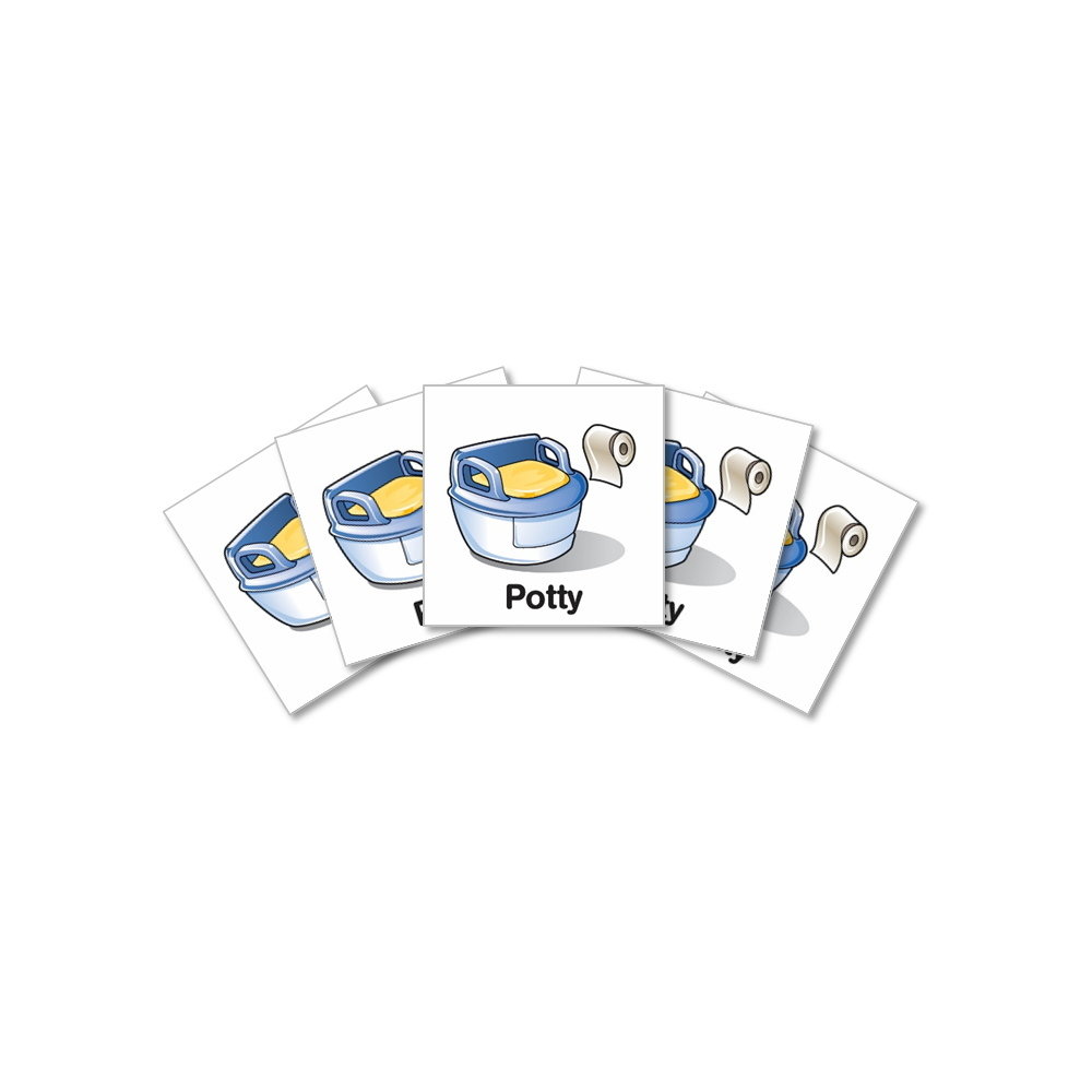 6 Potty Magnets 6 Potty Magnets