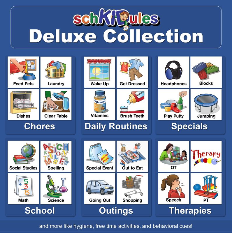 magnetic Autism Icons for special needs, school and home