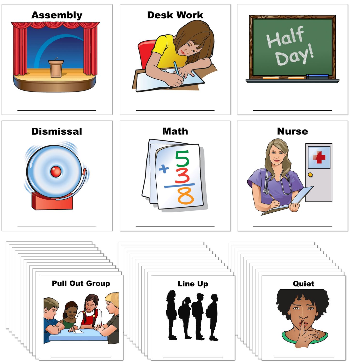 Large Classroom Cards Large Classroom Cards