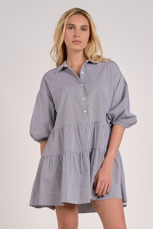 Elan Chia Stripe Dress