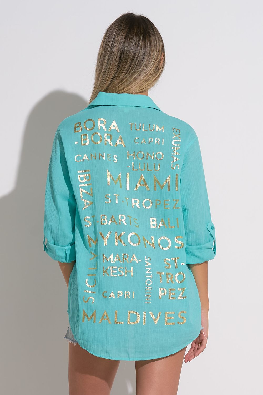 Elan Aqua Resort Button Down