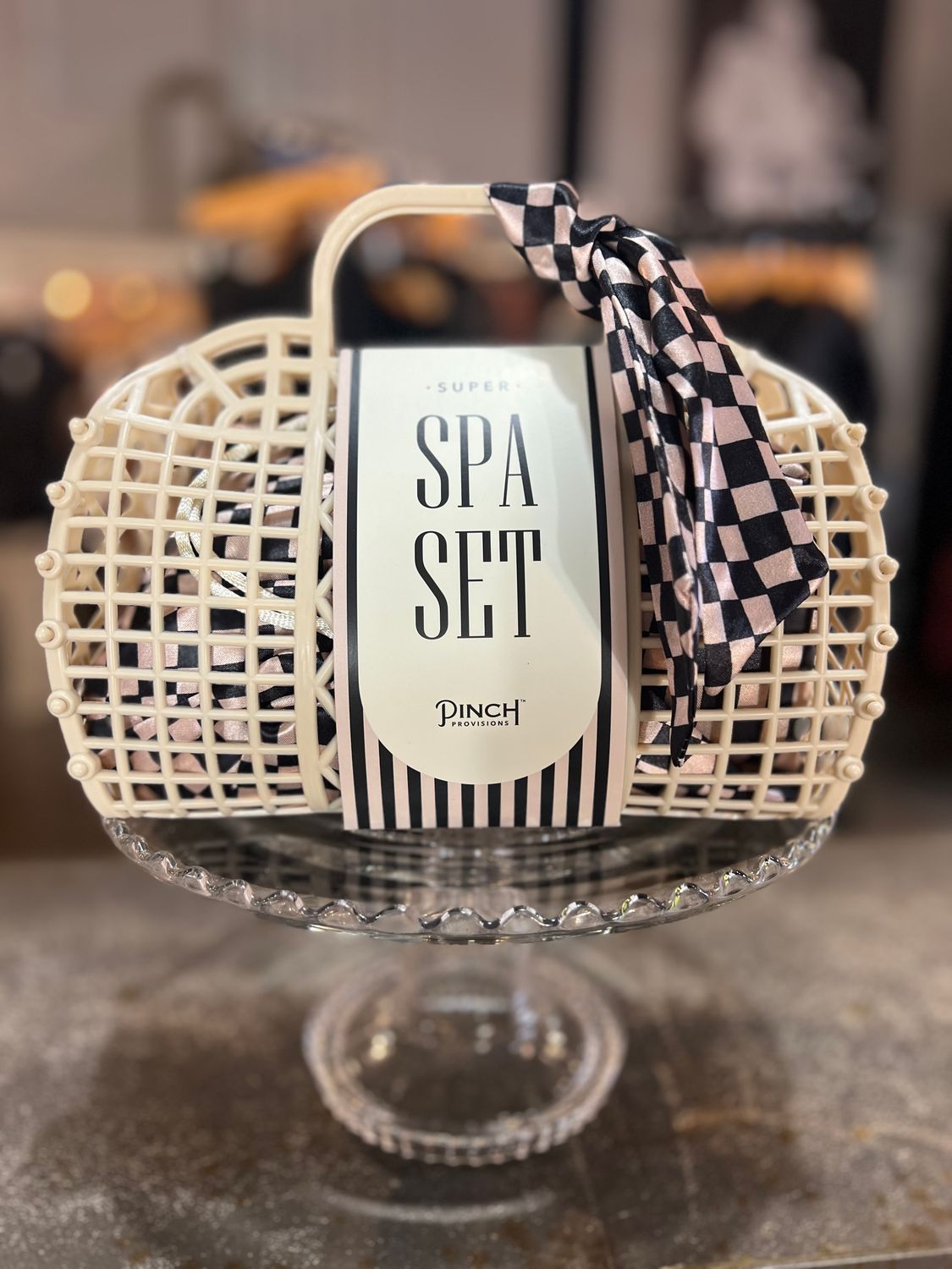 Super Spa Set Linen &amp; Black