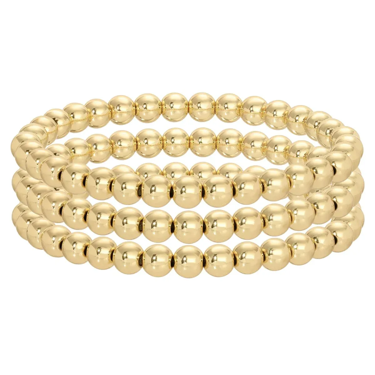 Large Bead Stretch Bracelet