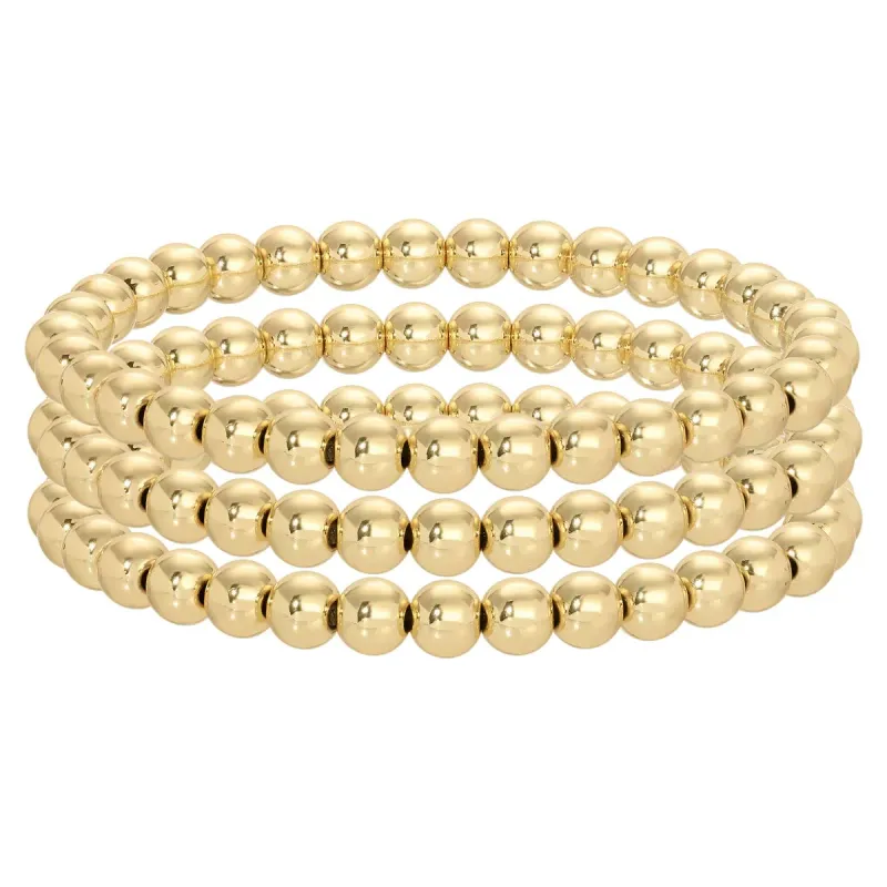 Large Bead Stretch Bracelet