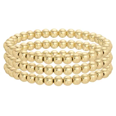 Large Bead Stretch Bracelet