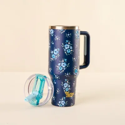 40oz Lifestyle Flip Straw Tumbler- Endless Daydream Navy