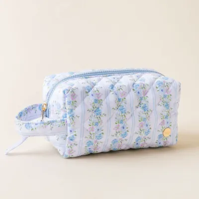 Essential Quilted Cosmetic Pouch