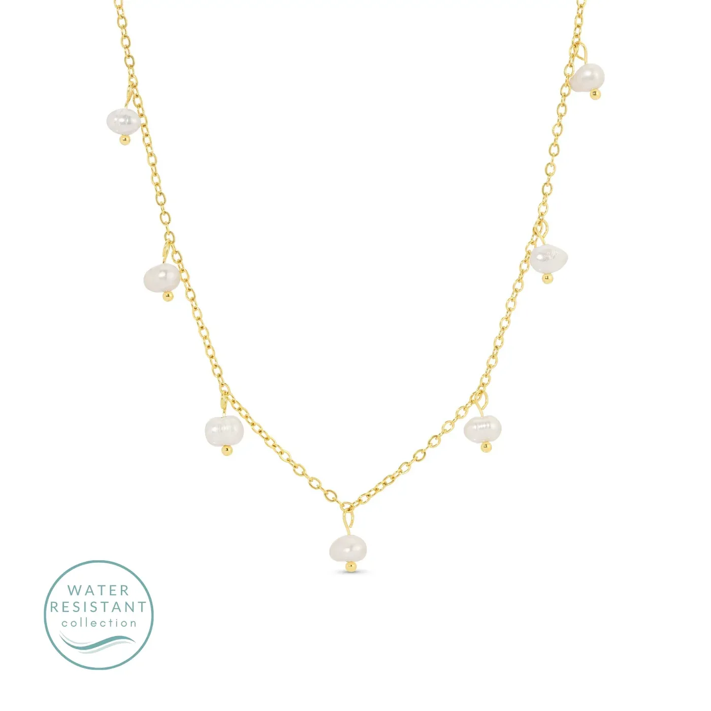 Sweet Pearl Accented Water Resistant Necklace