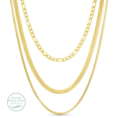 Triple Layer Water Resistant Statement Necklace 