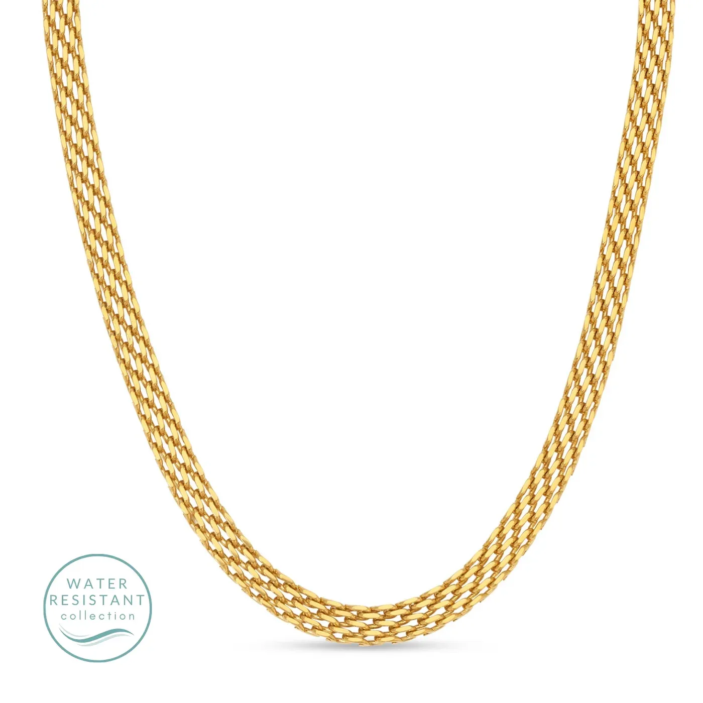 Water Resistant Wide Collar Necklace