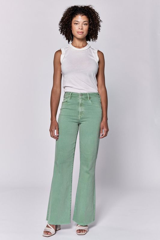 Iceberg Green Fiona Wide Leg Jeans