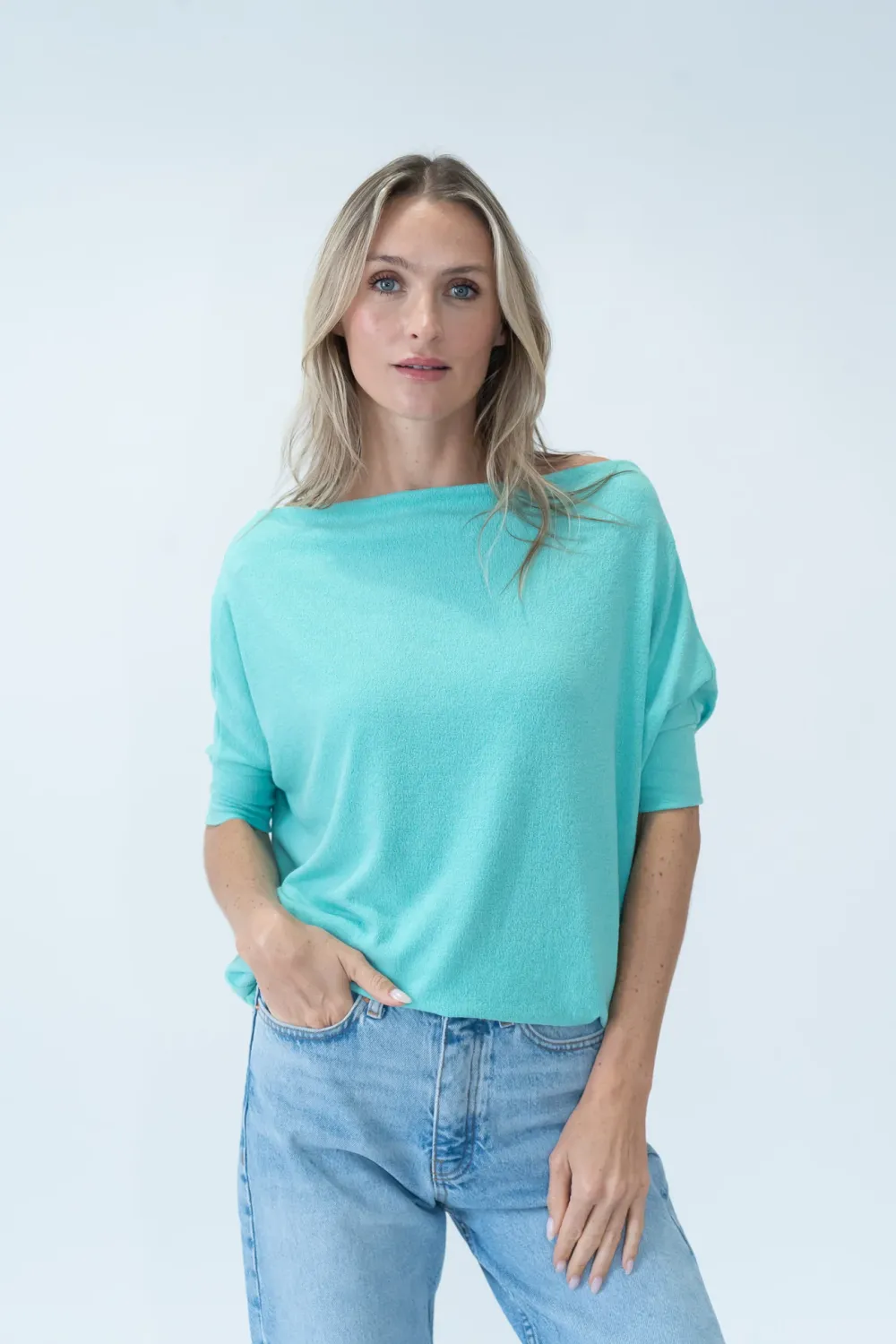 Short Sleeve Island Green Anywhere Top