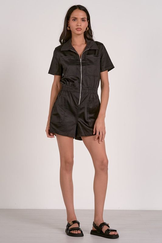 Isla Black Romper