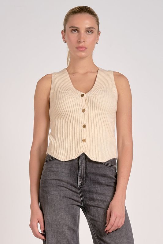 Bella V-Neck Button Up