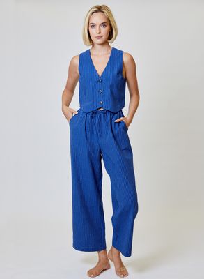 Rapid Blue Striped Pant 