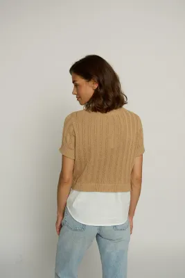 Camel Short Sleeve Twofer