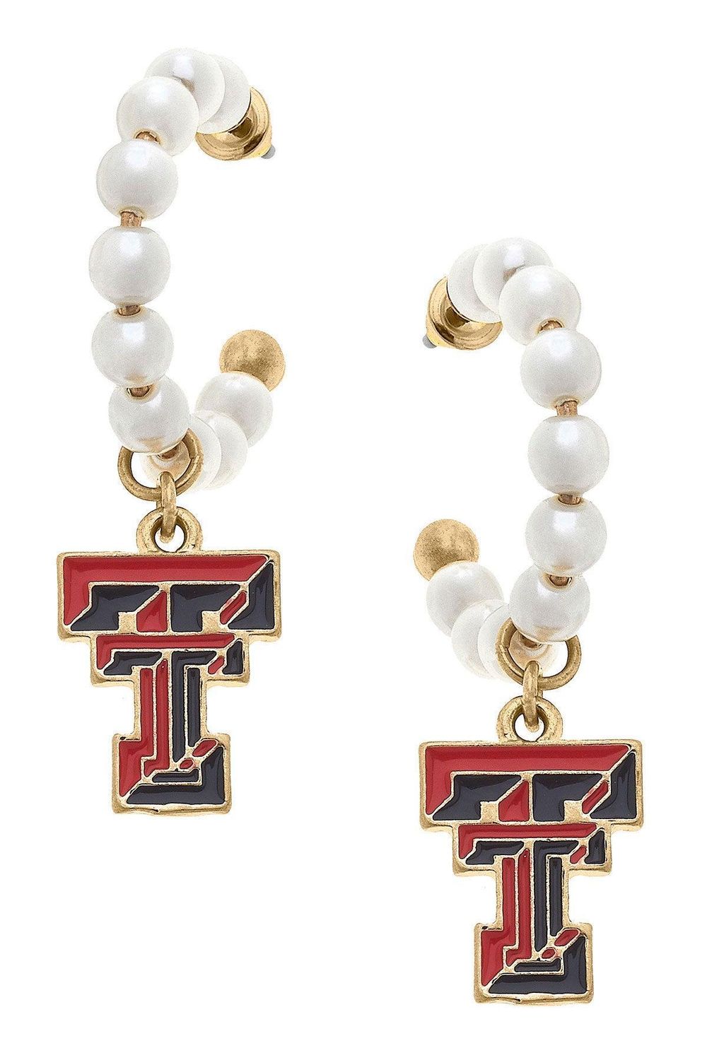 Tech Pearl Hoop Earrings