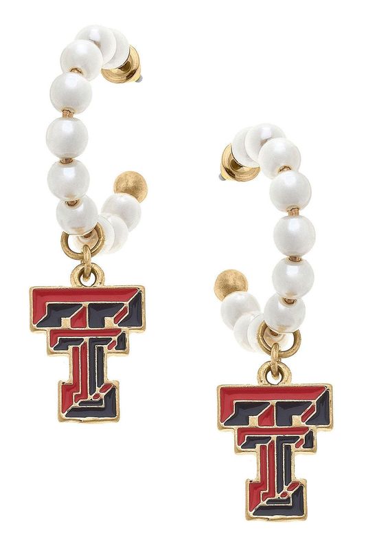 Tech Pearl Hoop Earrings