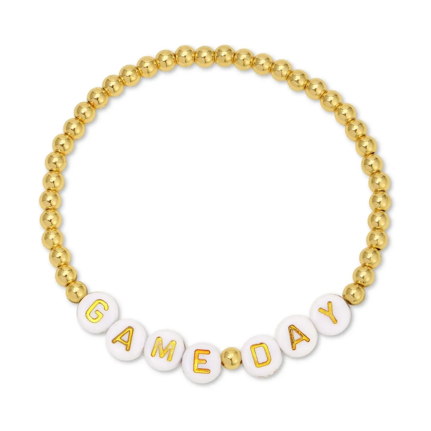 Game day beaded bracelet