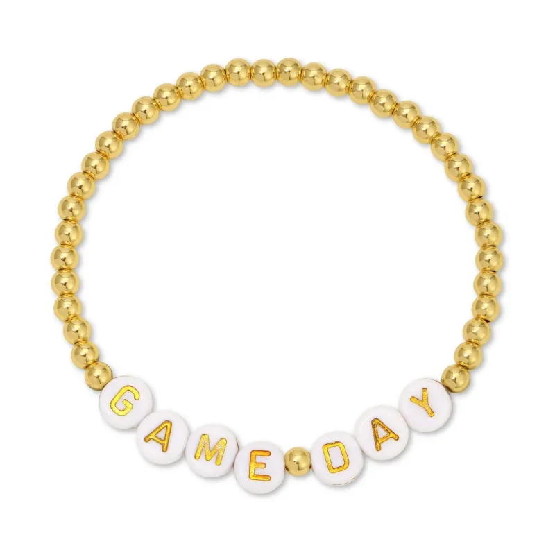 Game day beaded bracelet