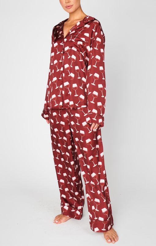 Classic Red Wine PJ Set