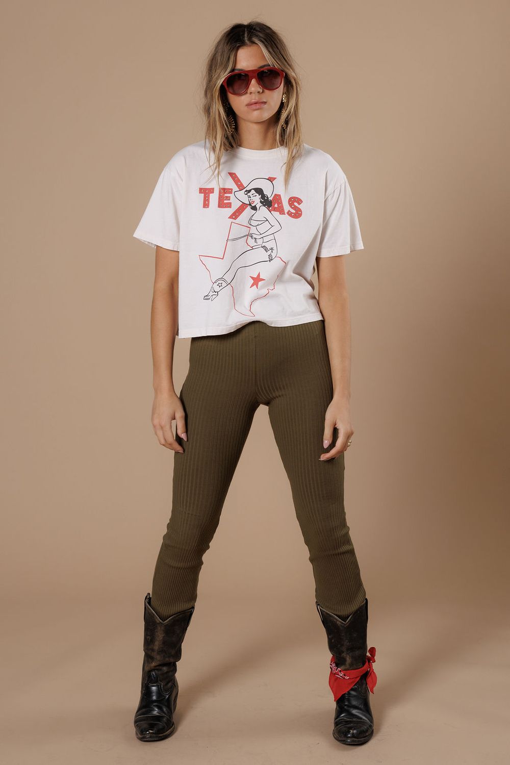 Texas Pinup Wide Boy Tee