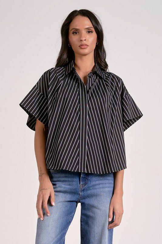 Cyndi Stripe Button