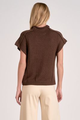 S/S Crew Neck Cocoa Sweater