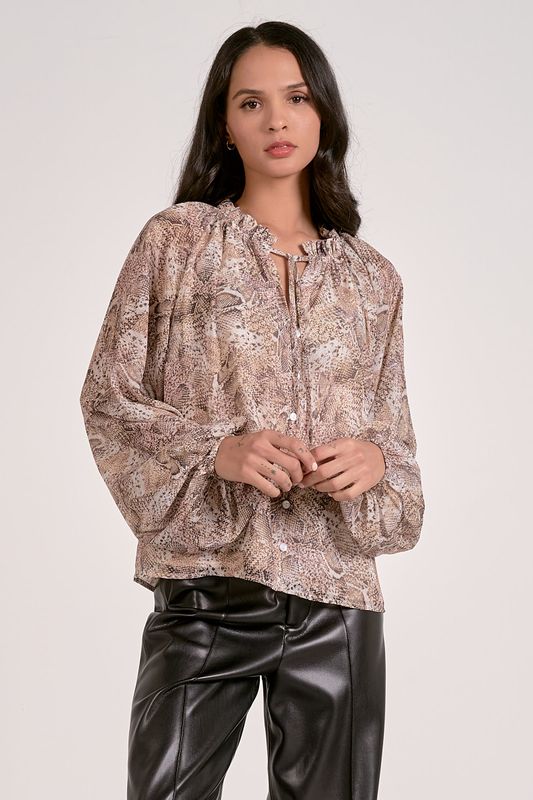 Natural Snake Skin Top