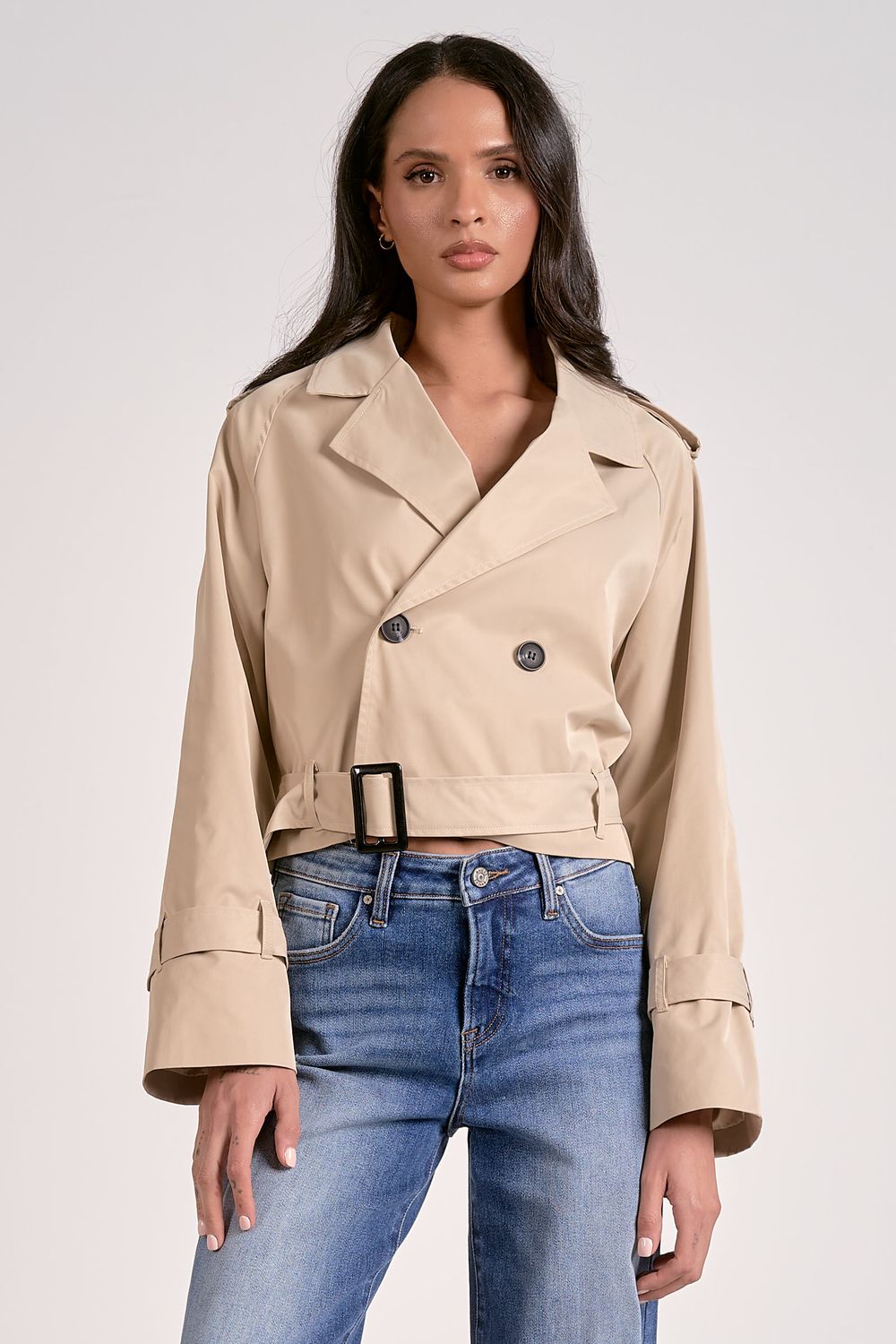 Cropped Trench Jacket
