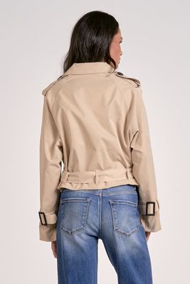 Cropped Trench Jacket