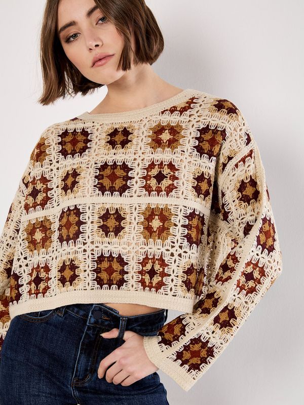 CROCHET SQUARES BOXY JUMPER