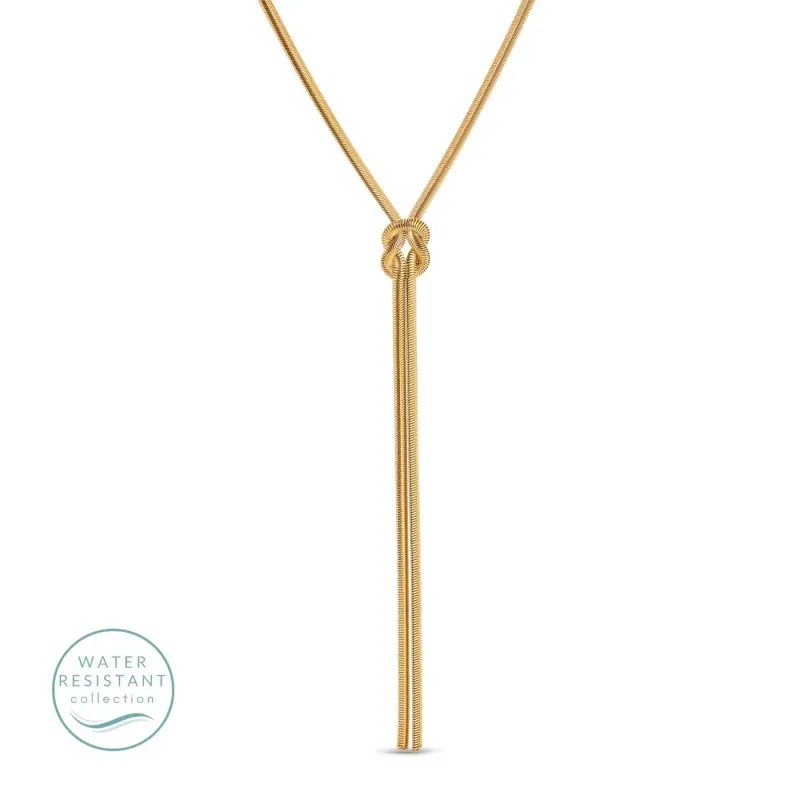 Lariat Flex Chain Necklace - Water Resistant