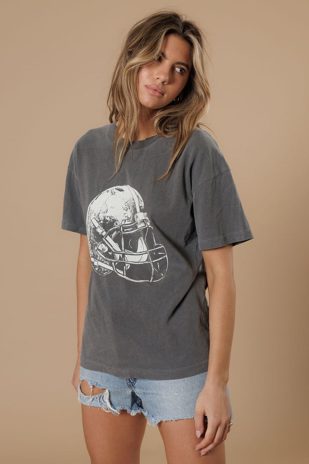 Football Helmet Graphic Tee