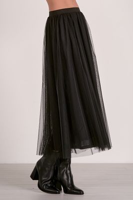 JULIE BLACK MIDI SKIRT