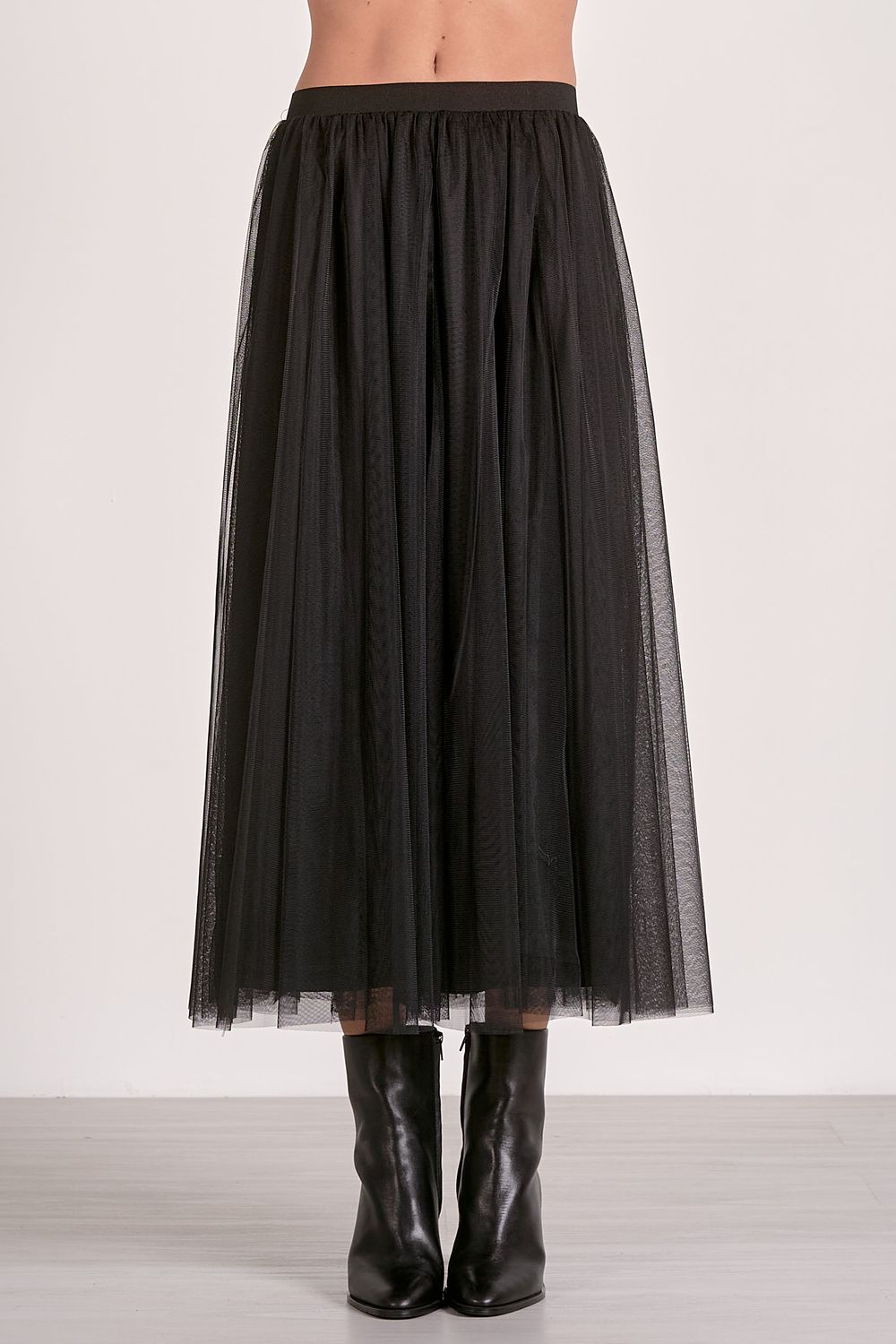 JULIE BLACK MIDI SKIRT
