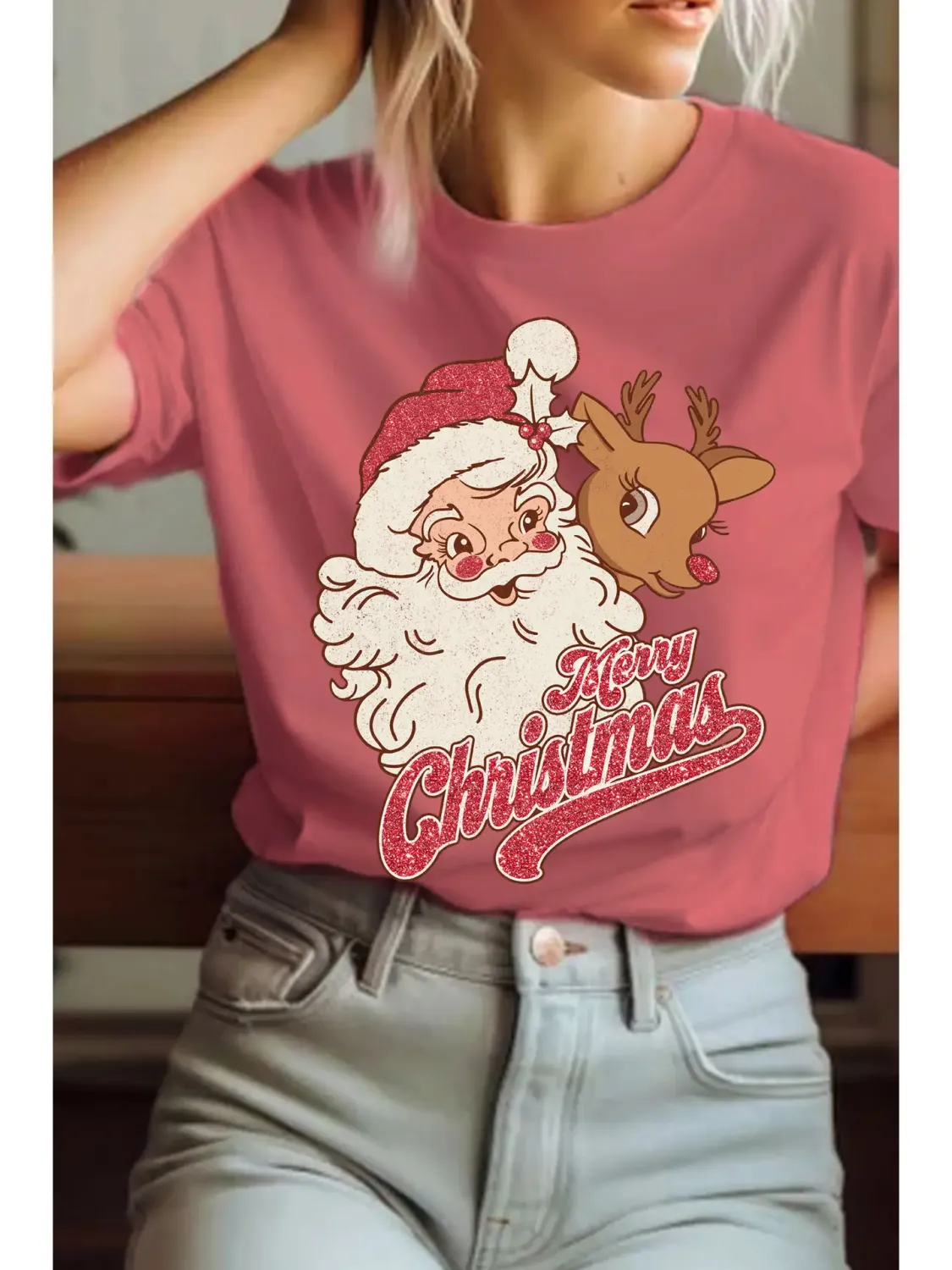 Santa Rudolph Graphic Tee