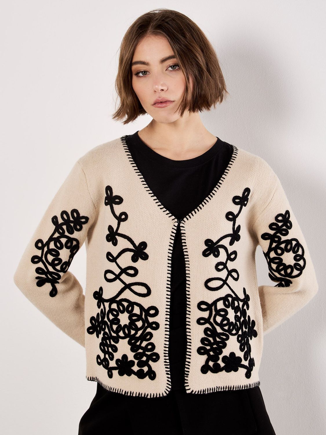 Cornelli Embroidered Cardigan