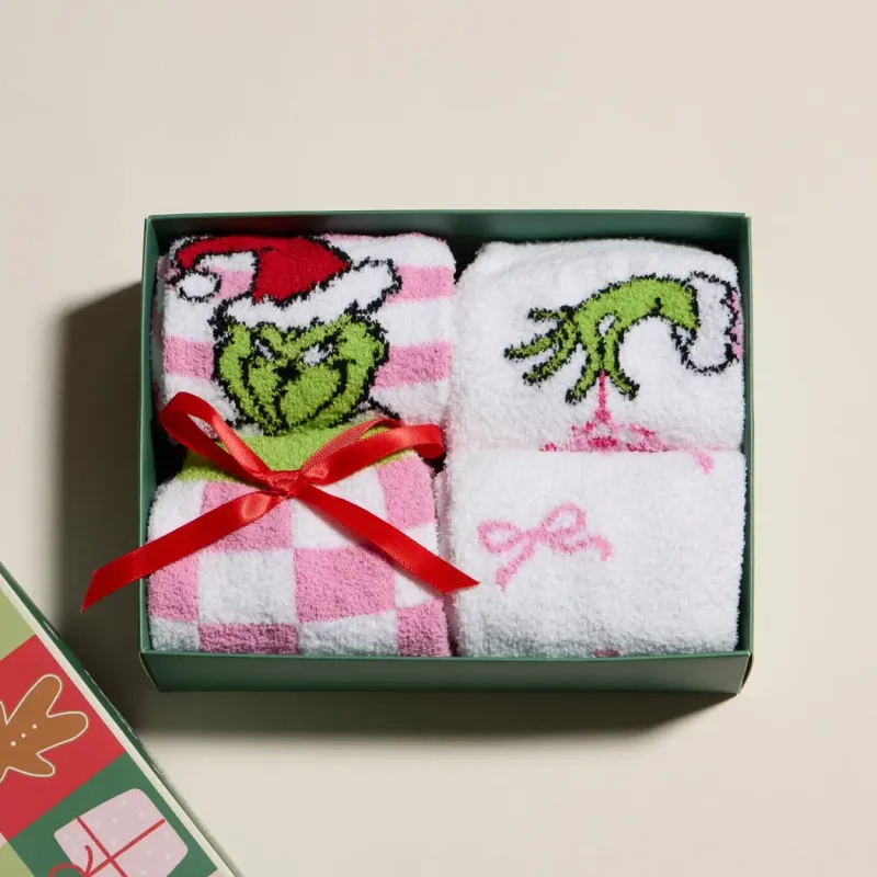 Christmas Bundle Gift Socks Set- Grinch