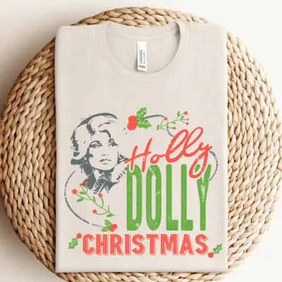 Holly Dolly Christmas Tee