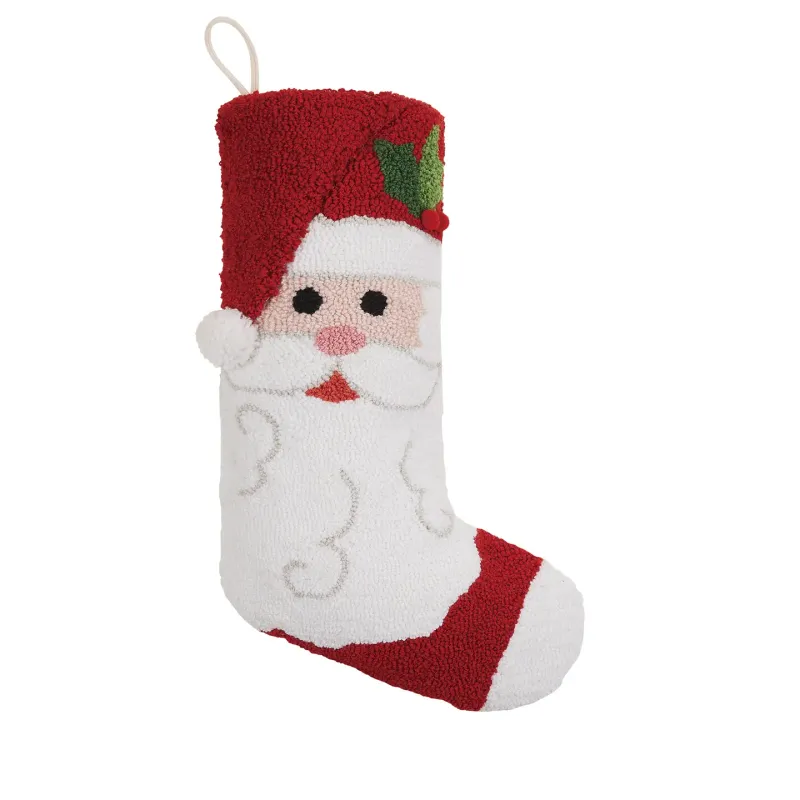 Santa Claus with Pom stocking